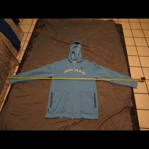 Jordan blue zipper hoodie